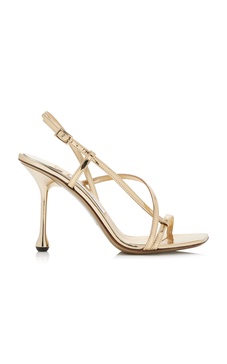 Etana Metallic-Leather Sandals
