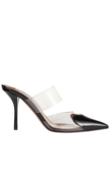 Cœur patent leather and PU mules