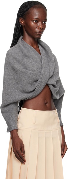 Gray Twist Sweater