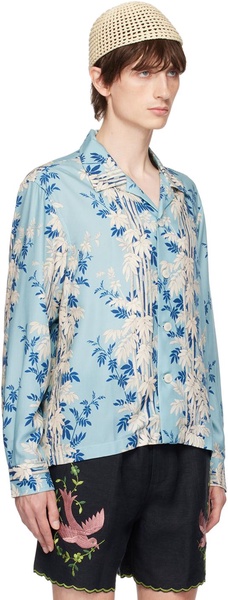 Blue Bamboo Forest Shirt