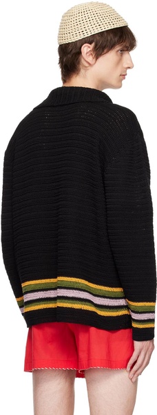 Black Harbor Stripe Cardigan