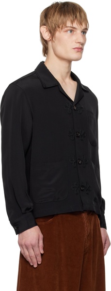 Black Trillium Long Sleeve Shirt