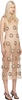 Beige & Black Zelle Midi Dress