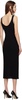 Black Sleeveless Midi Dress