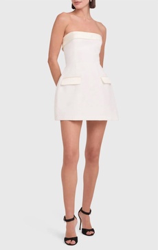 lucienne skort romper in ivory