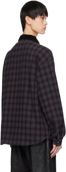 Gray & Black Padded Shirt