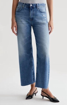 saige wide leg crop jeans in 17 years wilshire