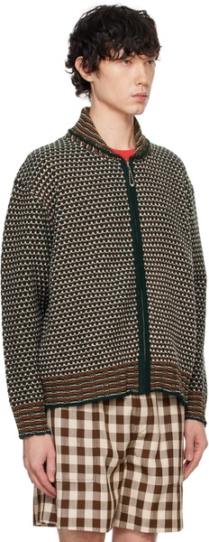Green & Orange Schenectady Sweater