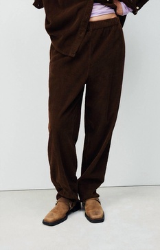 womens trouser padow in vintage brownie