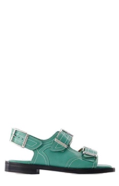 Western Buckle-fastened Sandals