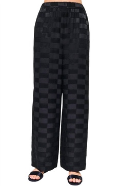 medina burnout wide leg pant in black