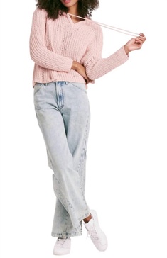 eden sweater in rose smoke