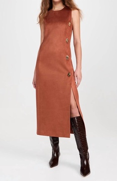 kalita midi dress in auburn