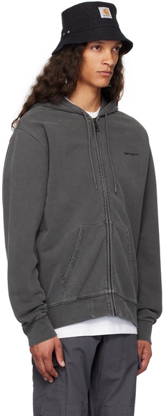 Black Duster Script Hoodie