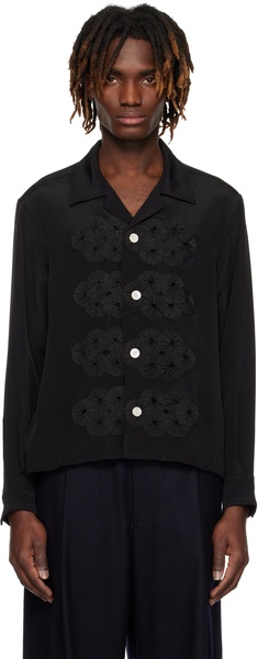 Black Ribbon Garland Shirt