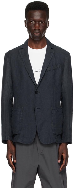 Navy Borgo Net Blazer
