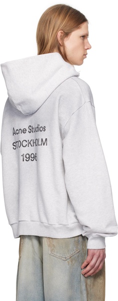Gray Logo Hoodie
