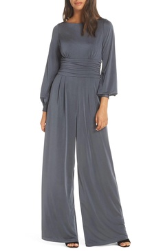 Eliza J womens Long Sleeve Wide Leg Jumpsuit