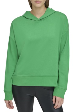 Andrew Marc Women's Long Sleeve Fashion Hoodie, Kelly Green