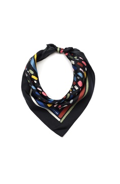 kate spade new york Women's Painterly Strokers Silk Bandana Scarf, Stylish & Lightweight Accessory