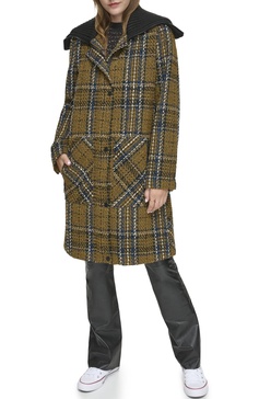 Andrew Marc Women's A Line Wool Walker Coat