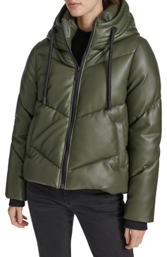 Andrew Marc Sport Women's Faux Fur Super Puffer Jacket