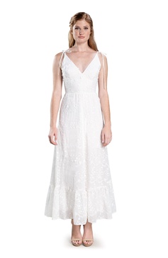 Dress the Population Women's Sunny Fit and Flare Maxi Dress