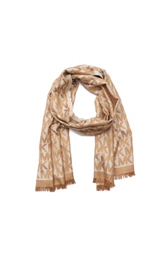 Michael Kors womens Mk Charm Colorblocked Lws Scarf, Stylish Fashion Accessory for Cold Weather