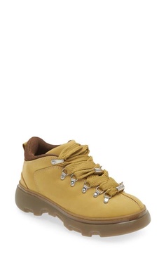 Leather hiking boots