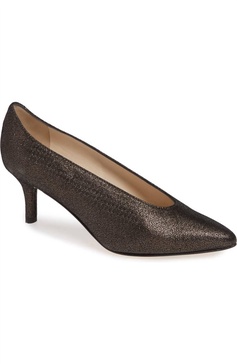 prezioso text/crack pumps - medium width in graphite