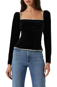 brielle top in black