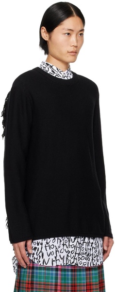 Black Fringe Sweater