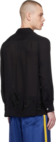 Black Midnight Daffodil Long Sleeve Shirt