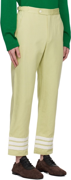 Green Tri-Stripe Trousers