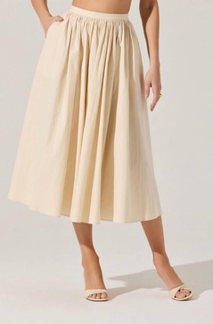 attwell midi skirt in cream