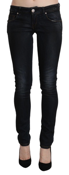 sleek  washed skinny women's jeans