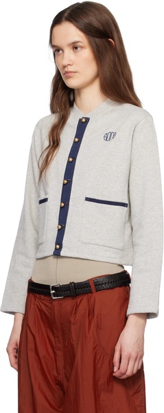 Gray Heathered Cardigan