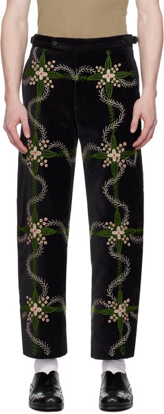 Black Rosemallow Trousers