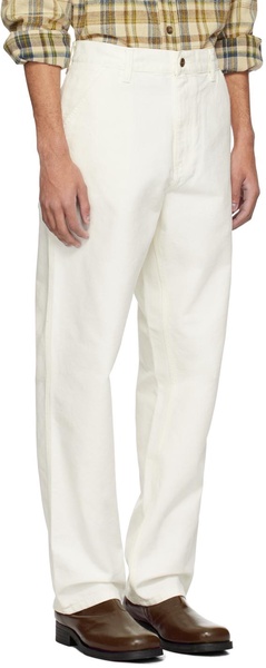 White Simple Trousers
