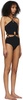 Black Looped Halter One-Piece Swimsuit