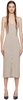 Beige Sleeveless Midi Dress