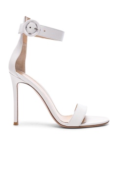 portofino 105 nappa heels in white