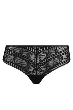 women's lace thong in noir