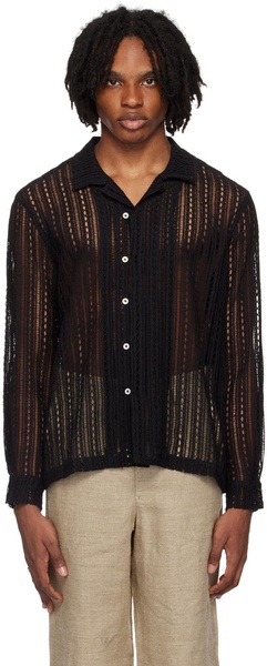 Black Meandering Shirt