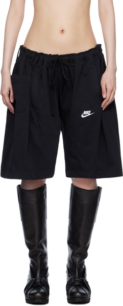 Black Nº69 Overjogging Denim Shorts