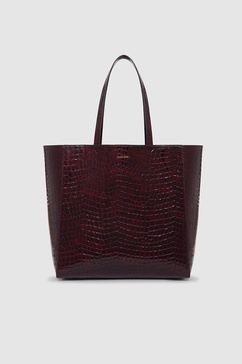 Elly Tote - Burgundy Embossed