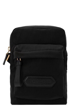Tom Ford Men Logo Nylon Crossbody Bag