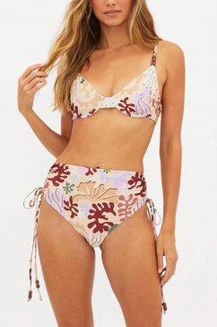 heather bikini bottom in desert succulent