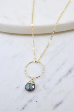 yuliya necklace in labradorite