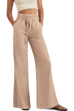 josephine wide leg pants in warm sand
